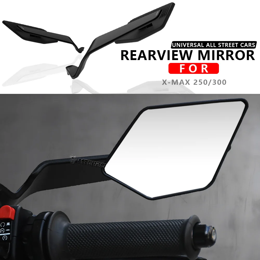 

Motorcycle Accessories Mirrors Stealth Winglets Mirror To Rotate Adjustable Mirrors For YAMAHA MT 03 07 MT09 R1R3R7 XMAX KTM BMW