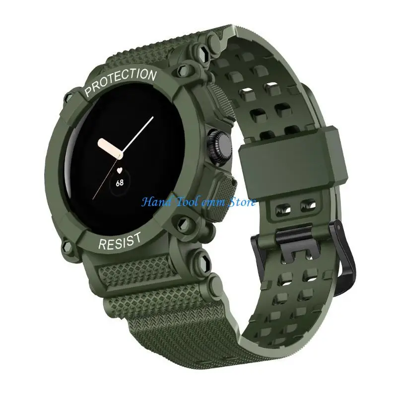 

H37F For Pixel Smartwatch Adjustable Sports Band Soft Wristband Bracelet-Breathable