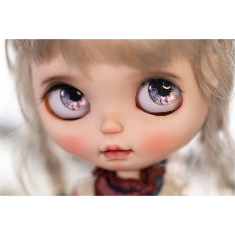 YESTARY BJD Doll Accessories 14MM Eyes Pieces For Blythe Fashion Sparkling Colour Glass Eyes For BJD Dolls Accessories Girls