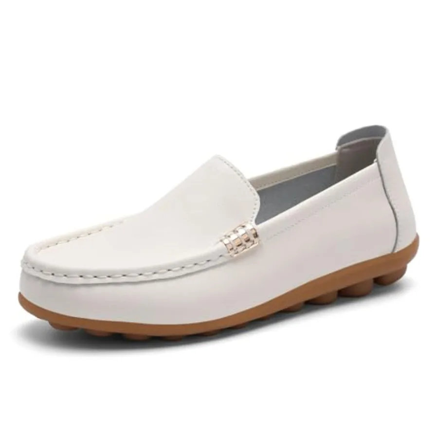 

Women's Loafers Lightweight Comfortable Microfiber Leather Driving Moccasins Loafer Slip On Casual Walking Flats for Business W