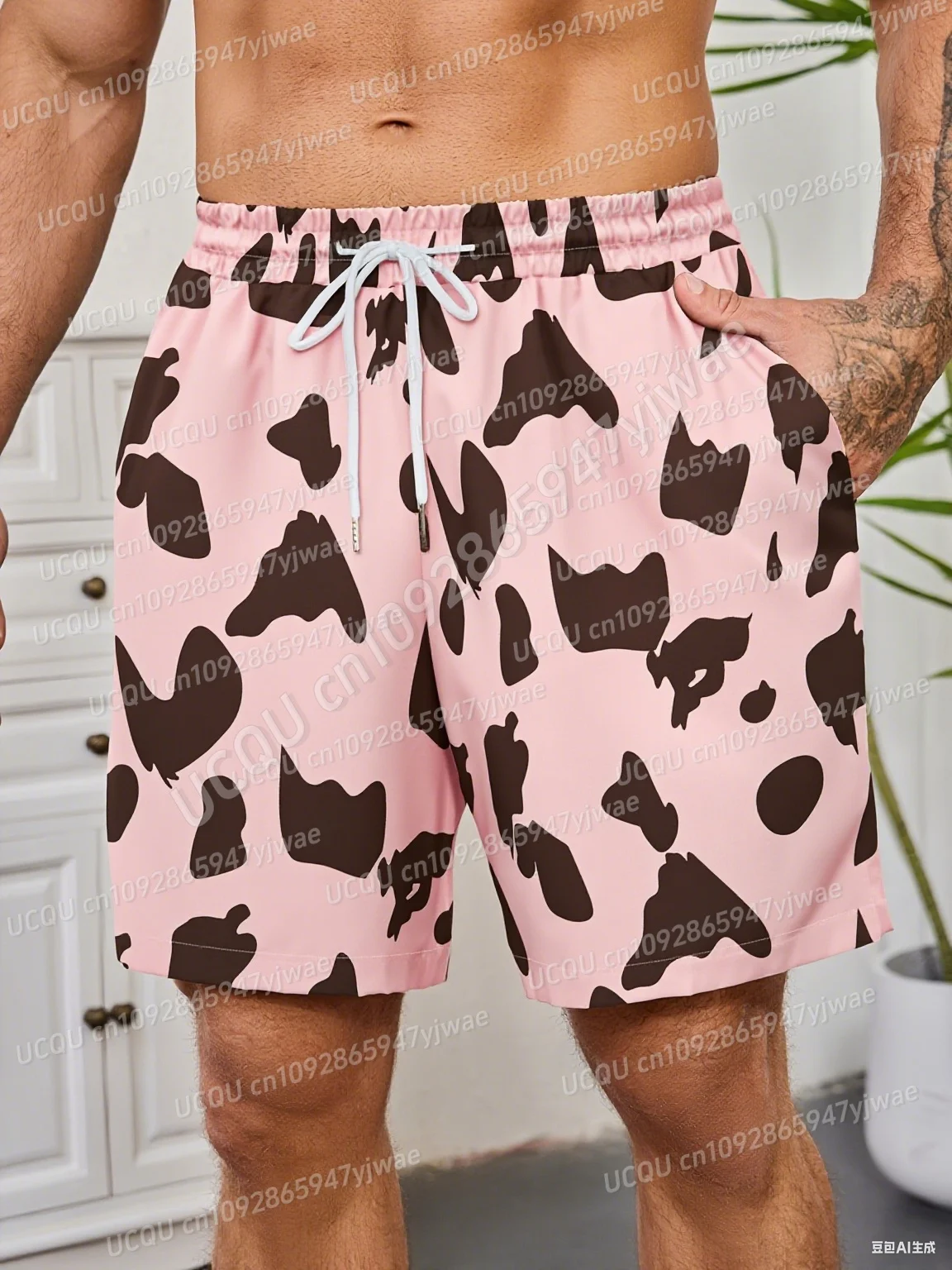 2025 мужские пляжные шорты, повседневные мужские брюки унисекс, летние мужские повседневные мужские пляжные шорты на шнурке, уникальные черные, белые шорты