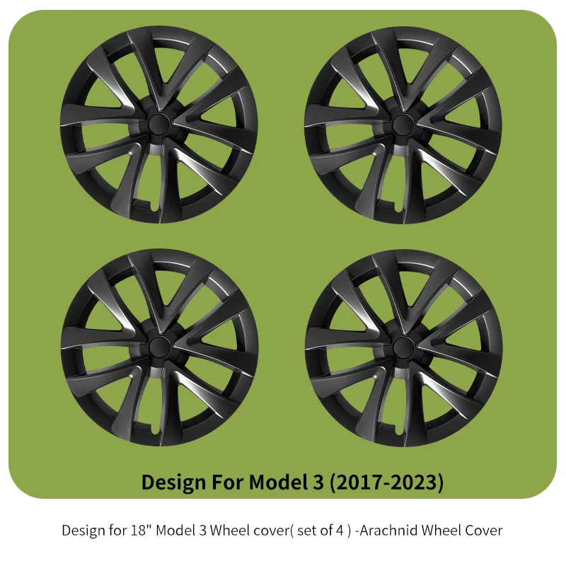 4 Stuks 18 Inch Wieldop Voor Tesla Model 3 2017-2023 Sakura Stijl Auto Wieldop Vervanging Wielen Cover volledige Velg Accessorie