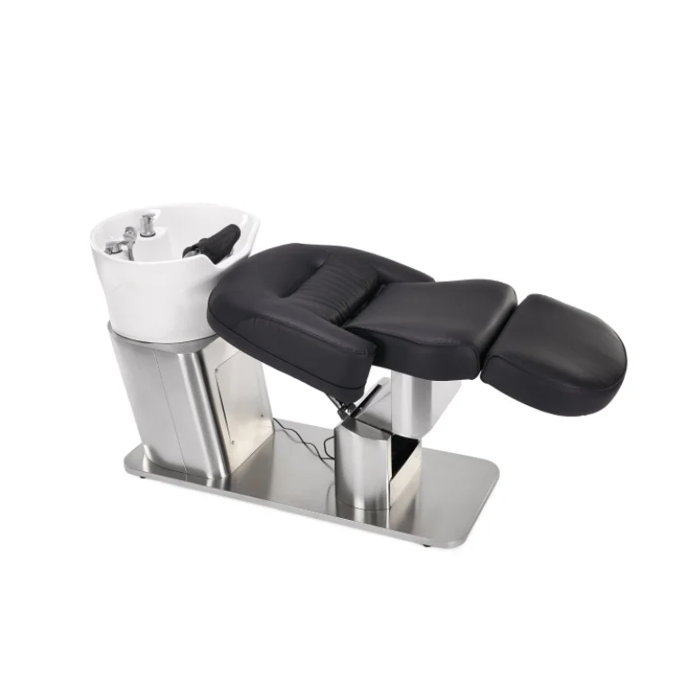 Modern Luxury Electric Spa Folding Bed Reclining Spa Shampoo Bed Shampoo Chair