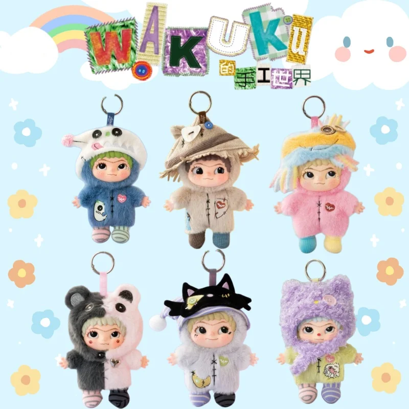 

Оригинальная плюшевая кукла-брелок из серии «Мир ручной работы Вакуку», четвертое поколение, в слепой коробке, милый мультяшный подарок