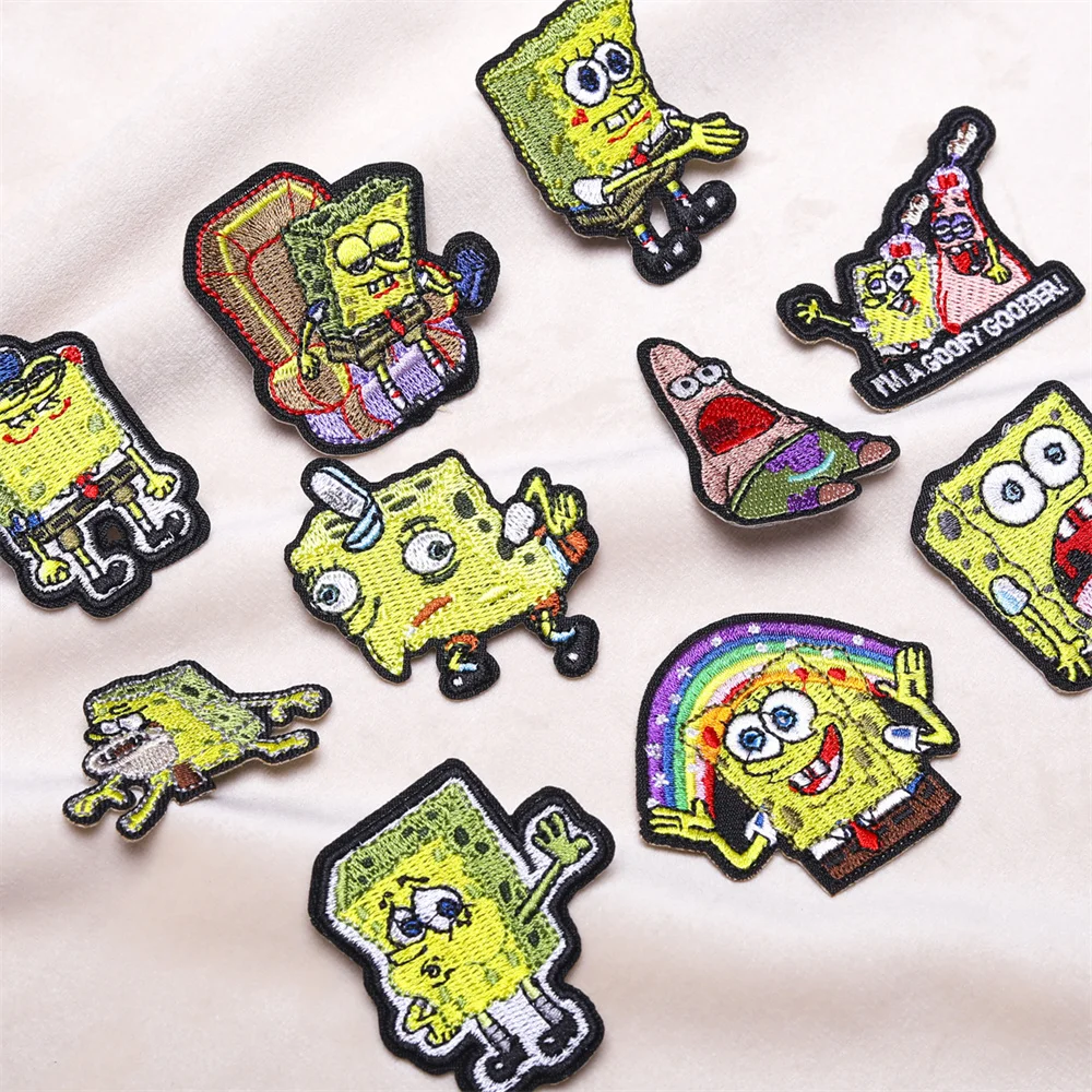 Cute Cartoon Characters Ironing Cloth Patch Embroidered Patch T-shirt Jeans Backpack Badge Sewing Fabric Patch ﻿