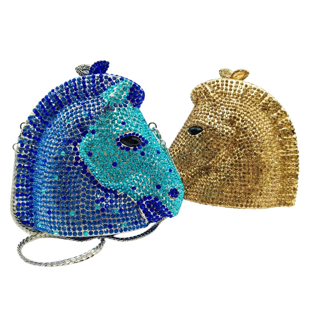 HorseZebrastonebag Zebra Diamond Dinner Bag Animal Full Diamond Hand Holding Women's Bag Light Luxury Designer Luxury Bags Woman