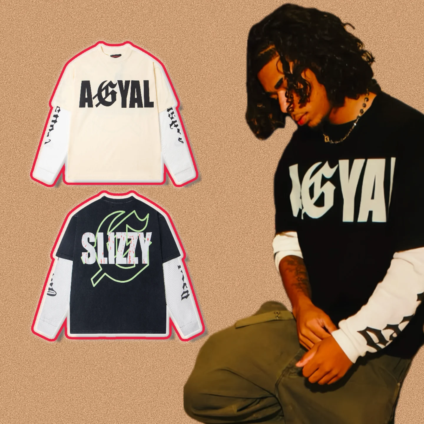 

Godspeed American Sle Уличная одежда Ретро Long Sve Повседневная футболка в стиле хип-хоп Искусственная двухсекционная универсальная модная хлопковая смесь ex