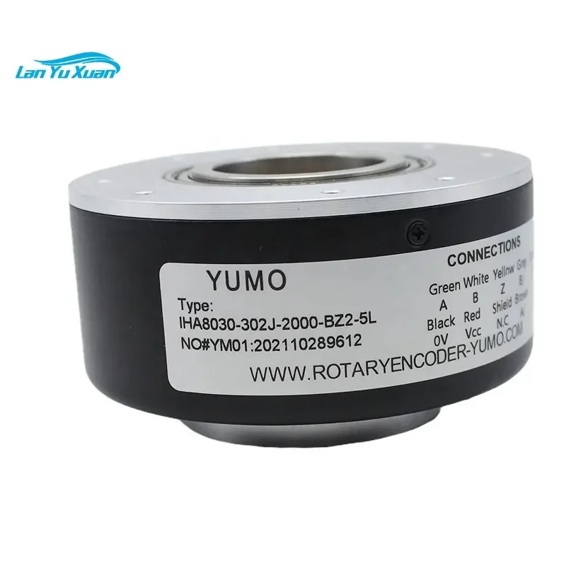 YUMO Encoder IHA8030-302J-2000-BZ2- 5L Hollow shaft encoder line driver output 360 degree rotary encoder