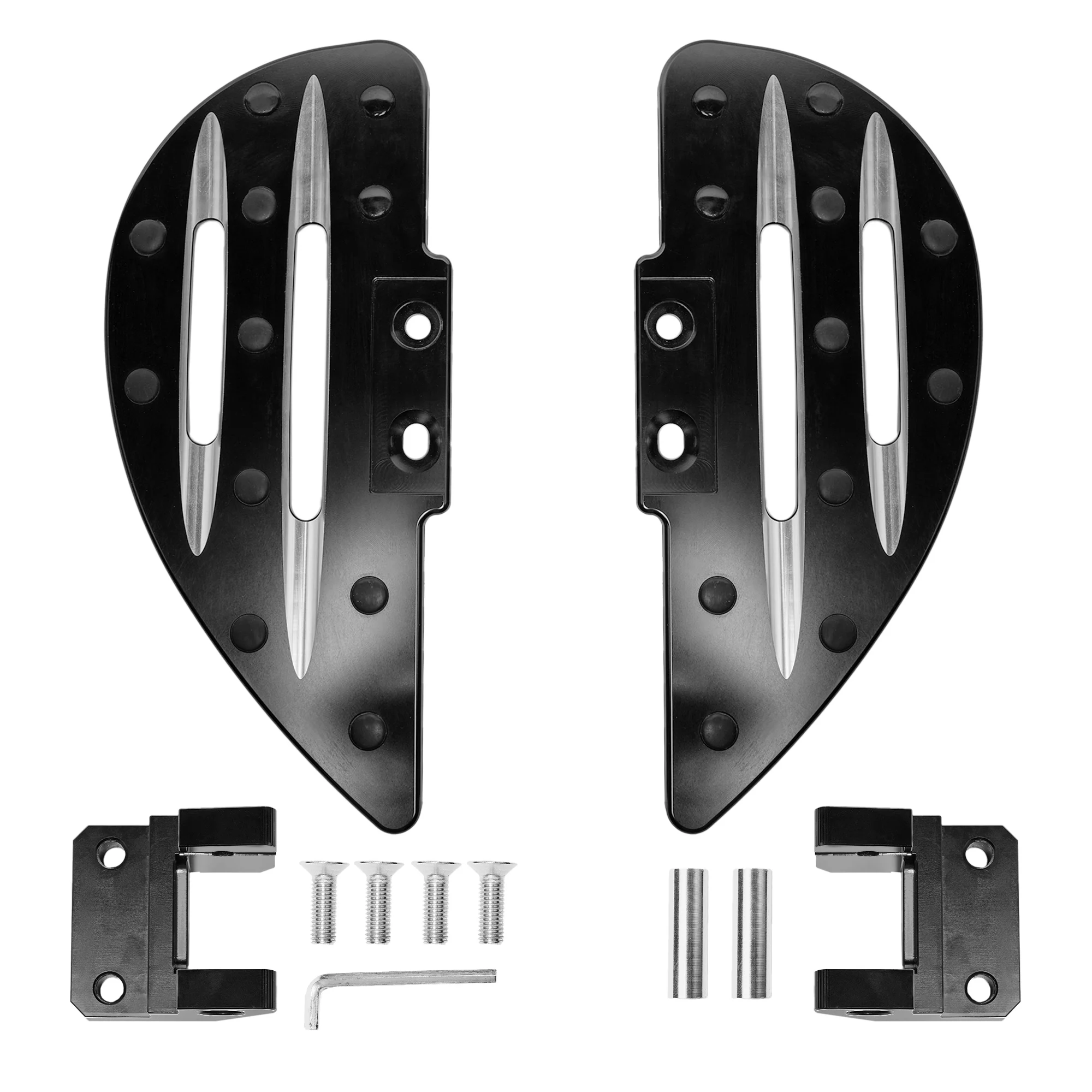 Water Drop Style F3 Rider Aluminum Floorboards Driver Foot Rest Footboards for Can Am Spyder F3 F3-S F3-T 2015+ ATV Accessories