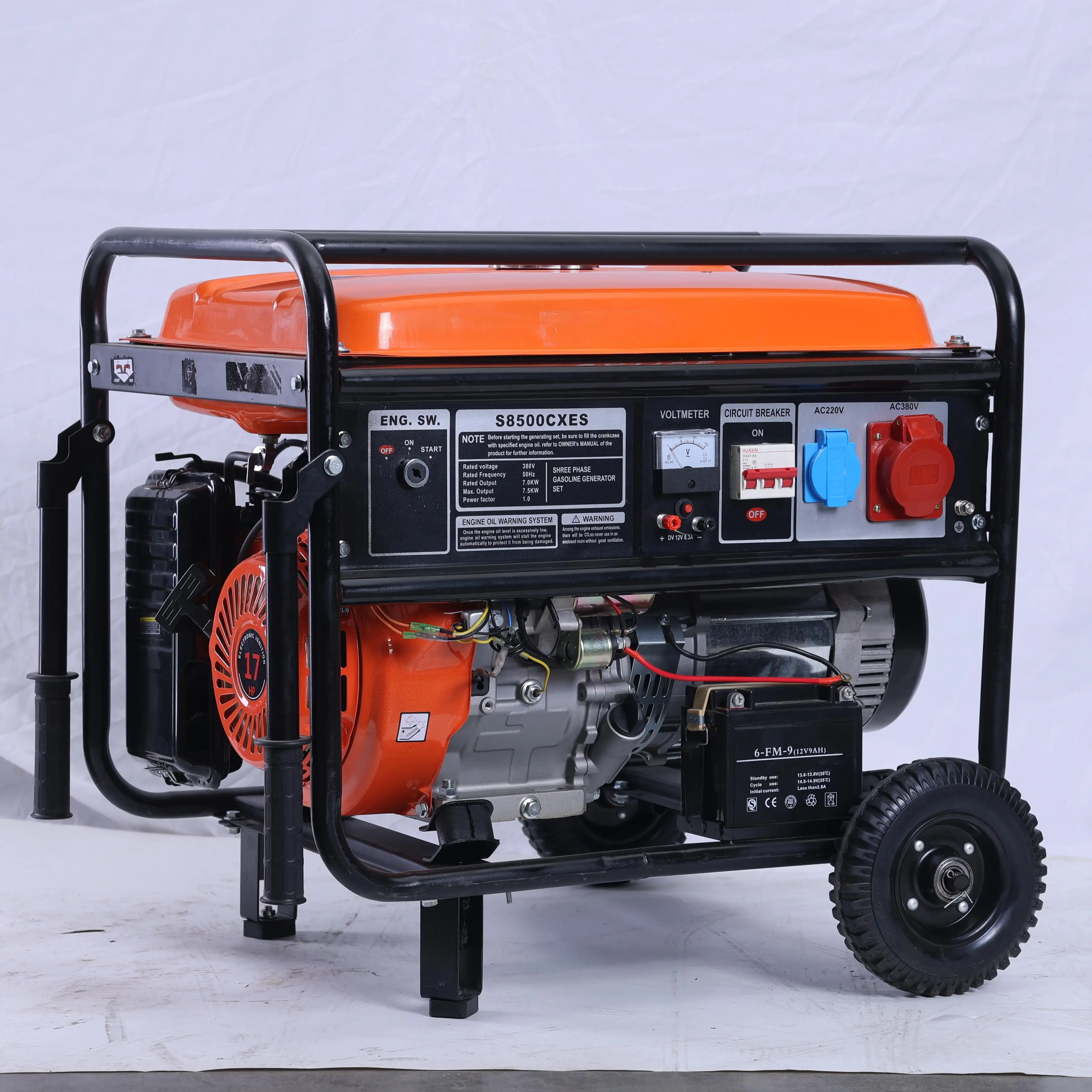 

Outdoor Silent Generator - 10500W, 480cc Electric Start, Air-Cooled, Camping-Friendly, Made in China