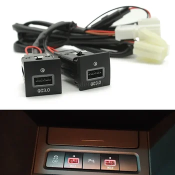 1PC Szybka ładowarka samochodowa Gniazdo 12V/24V Zapalniczka QC3.0 PD Interfejs USB Zastosowanie do Volkswagen Jetta 5 MK5 Scirocco Golf 06-12