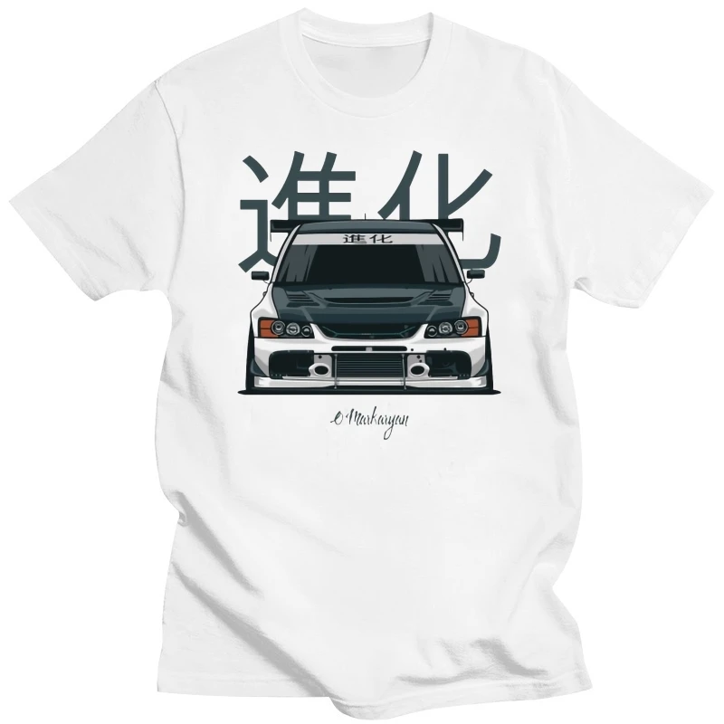 Fashion Cool Men T shirt men Funny tshirt Lancer Evo IX (white) Customized Printed T-Shirt