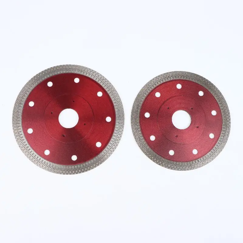125mm/115mm Diamond Blade - Mesh Tile Saw Blade, Red Glass Cutting Disc Blade view 4