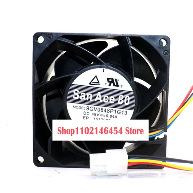 1 قطعة ل سانيو دنكي 9GV0848P1G13 تيار مستمر 48 فولت 0.84A 80x80x38 مللي متر 4-سلك مروحة التبريد