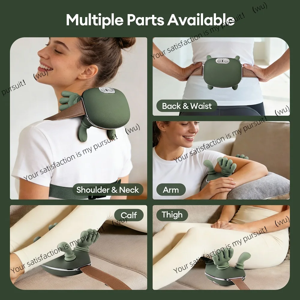 4D Bionic Finger Neck and Shoulder Massager, Wireless Neck Spine Trapezius Kneading, Brushless Motor Neck Massager