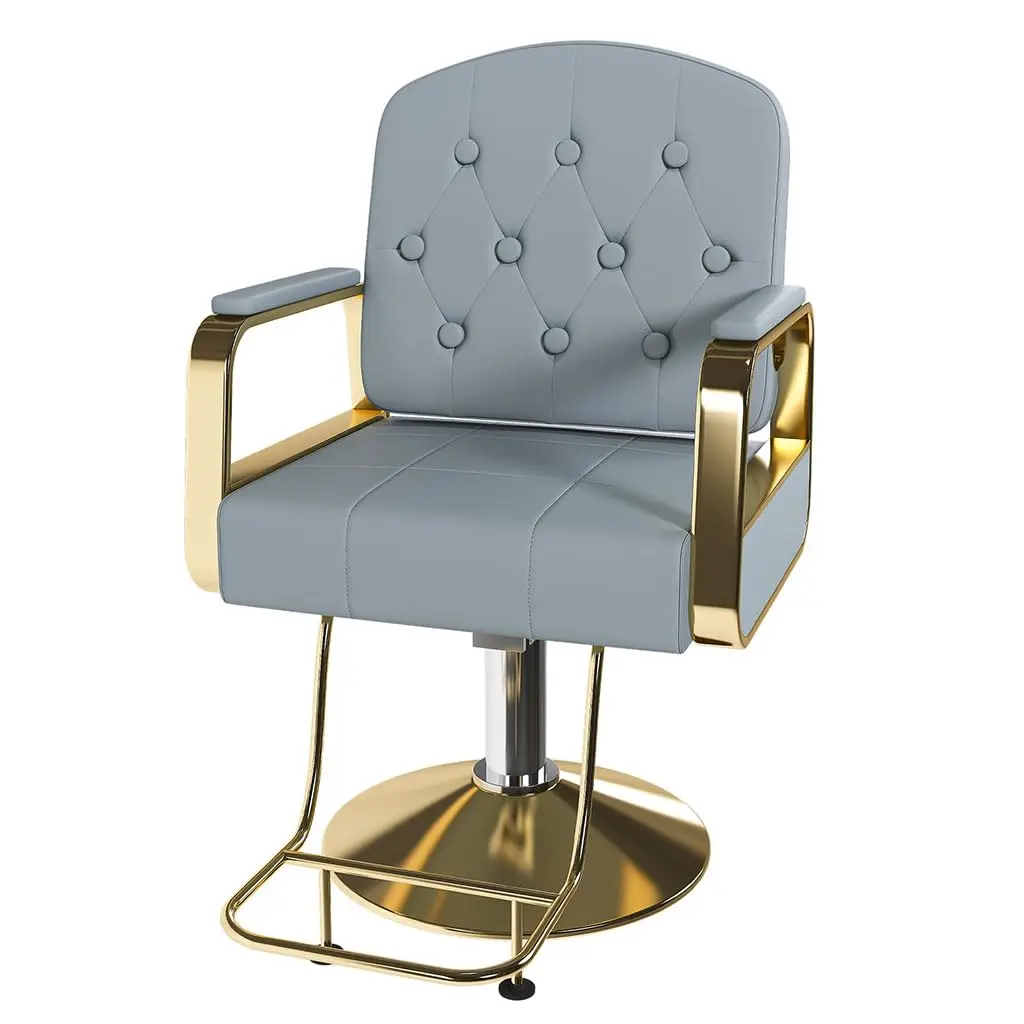 Hydraulic Barber Chair Heavy Duty Pump 360° Swivel Height Adjustable PU Leather Salon Spa Tattoo Studio, Customized