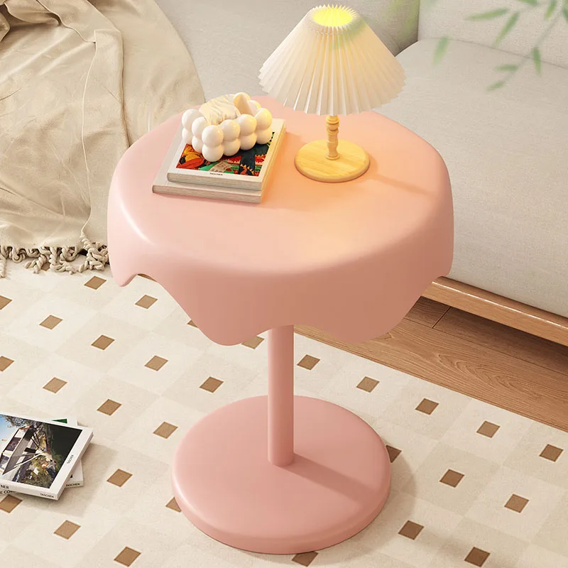 

Customizable Tavolino da caffè semplice e carino in plastica, unico salvaspazio, trasparente, rotondo, minimalista, mobili