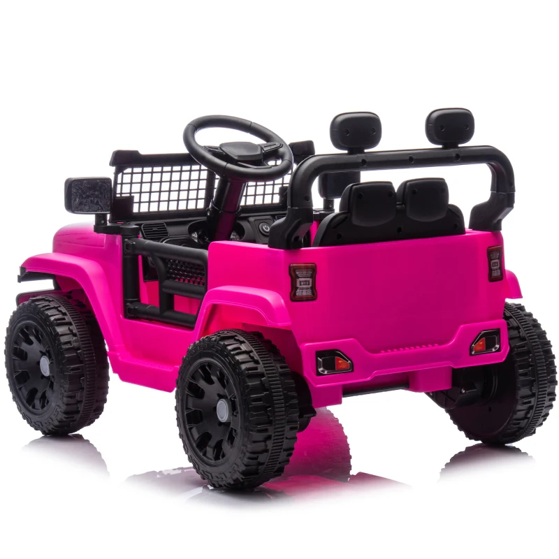 Voiture électrique rose pour enfants de 3 ans, conduite confortable pour Parents, phares LED télécommandés, jouet de sécurité pour enfants