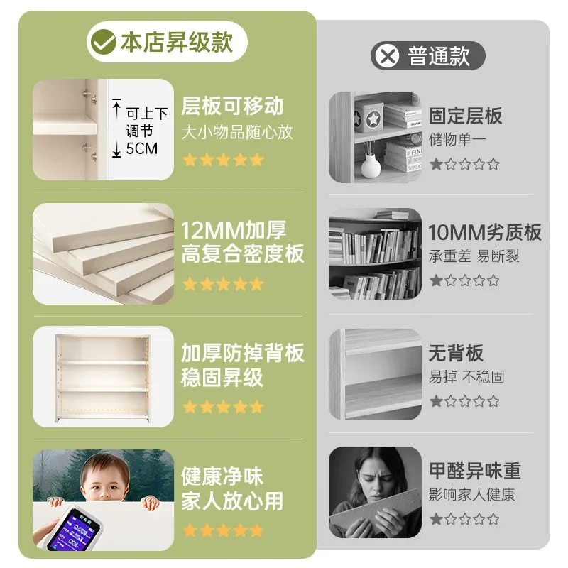 Rak meja bertingkat, rak pajangan, lemari vertikal, lemari kecil di dinding