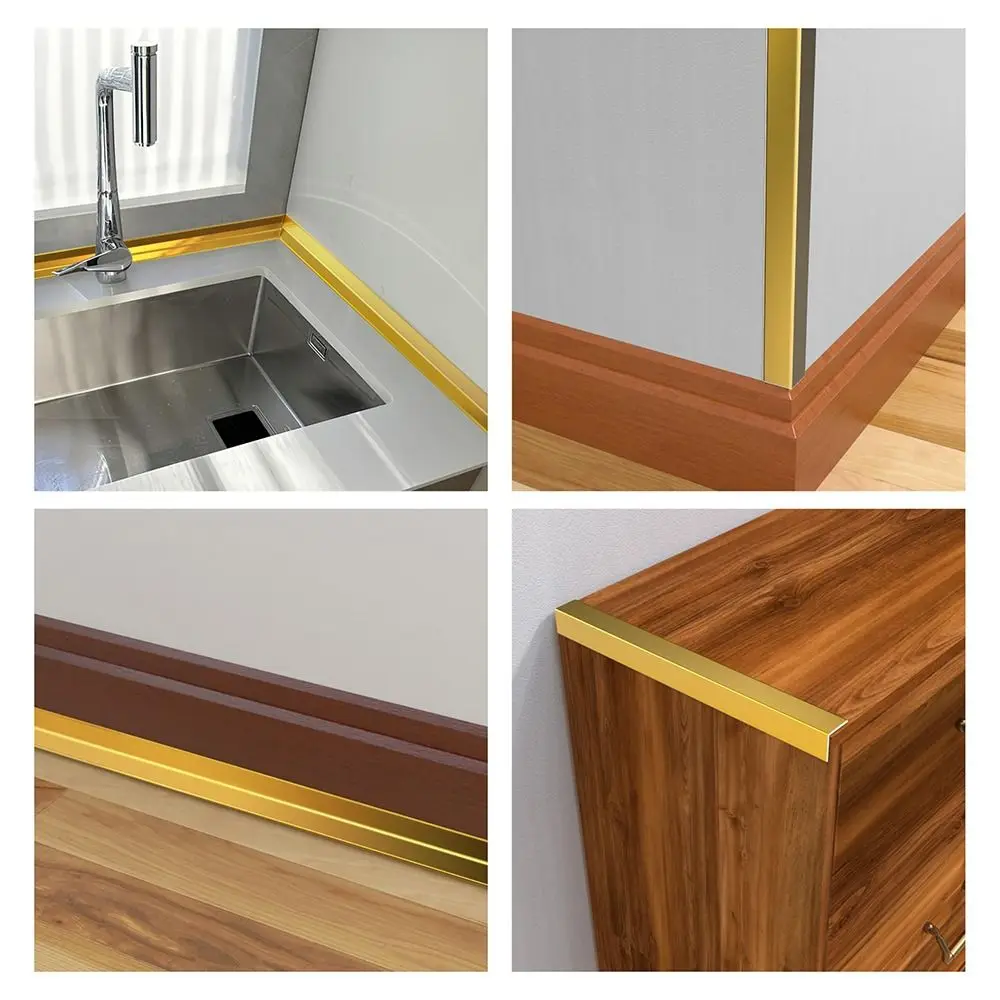 

Самоклеящаяся гибкая переходная полоса для пола, L-образная 300 см, край мебели, бампер, бытовой