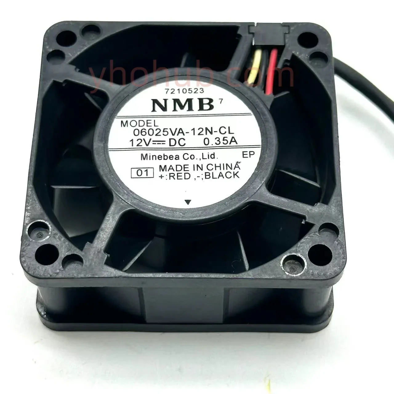 NMB 06025VA-12N-CL DC 12V 0.35A 60x60x25mm 3-Wire Server Cooling Fan