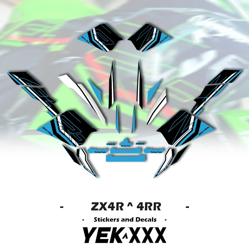 ZX-4R ZX-4RR Motorcycle Full Fairing Shell Sticker Decal OEM style customization For Kawasaki Ninja ZX4R ZX4RR 2023 2024