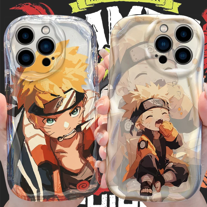 Anime N-Narutos Wave Phone Case for iPhone 15 14 11 Pro Max Plus 13 12 Mini XS X XR 8 7 6 6S SE 2022 2020 Soft Silicone Cover