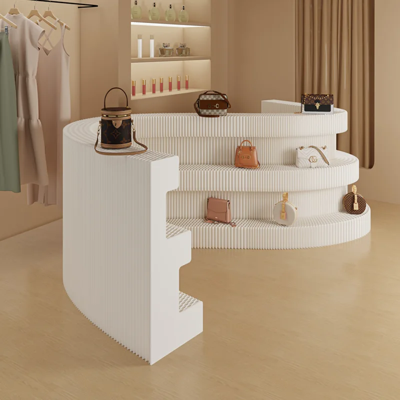 

Multi-layer long stand Nakajima shelf Product display stand Foldable display stand Exhibition display Shelf