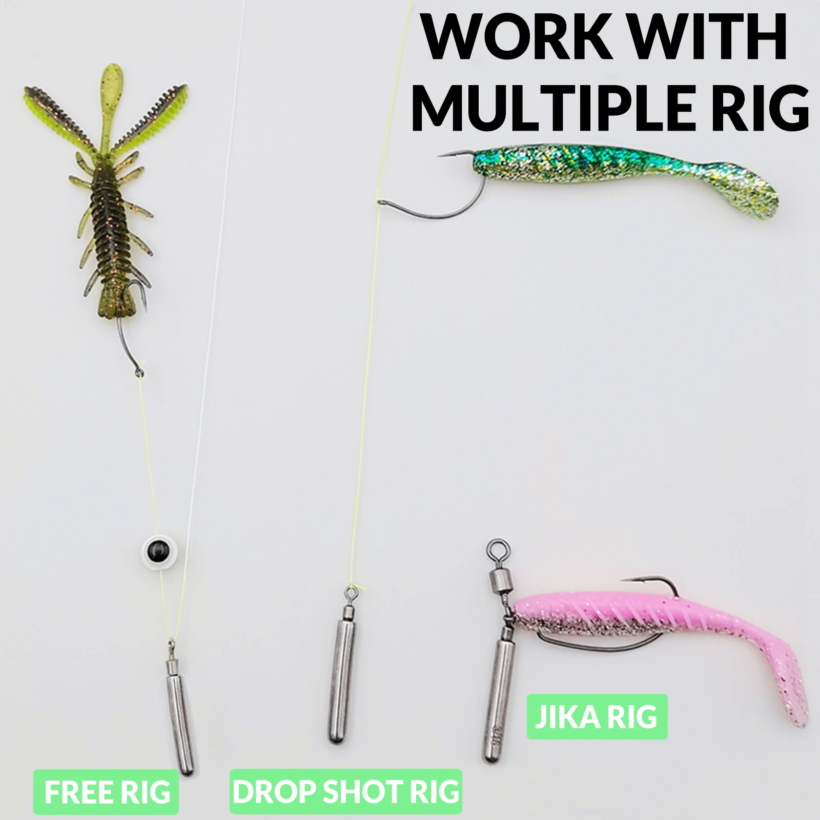 9 كجم أوزان الصيد الغطاسون 5-20 قطعة أوزان قطرة النار للحصول على تلاعب مجاني Jika تلاعب عوامة سنارة صيد لصيد الأسماك في المياه المالحة والمياه العذبة #5