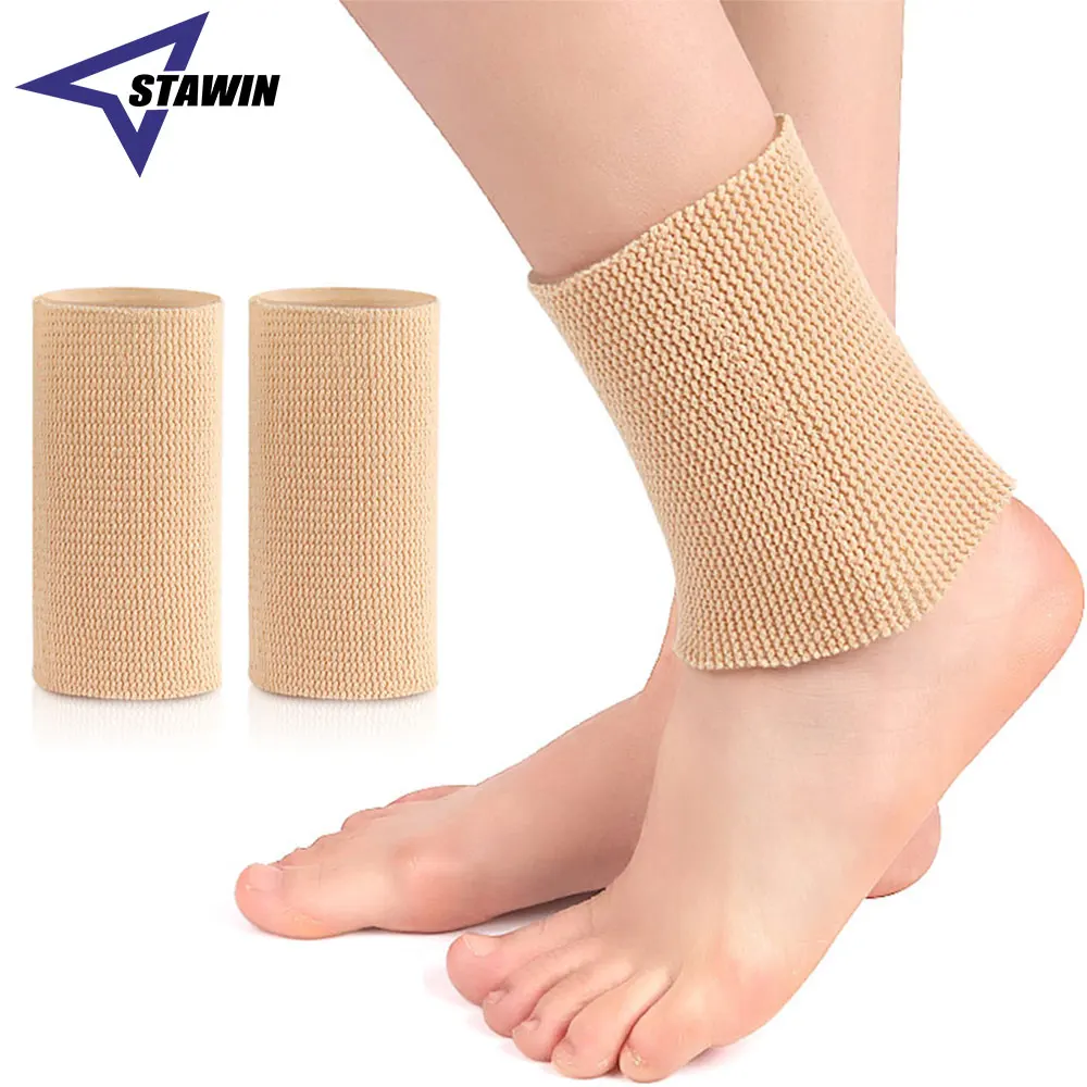 Ankle Gel Sleeves, Padded Skate Socks, Foot Cushion & Protection for Figure Skating, Ice Hockey, Roller or Inline Skating,Riding