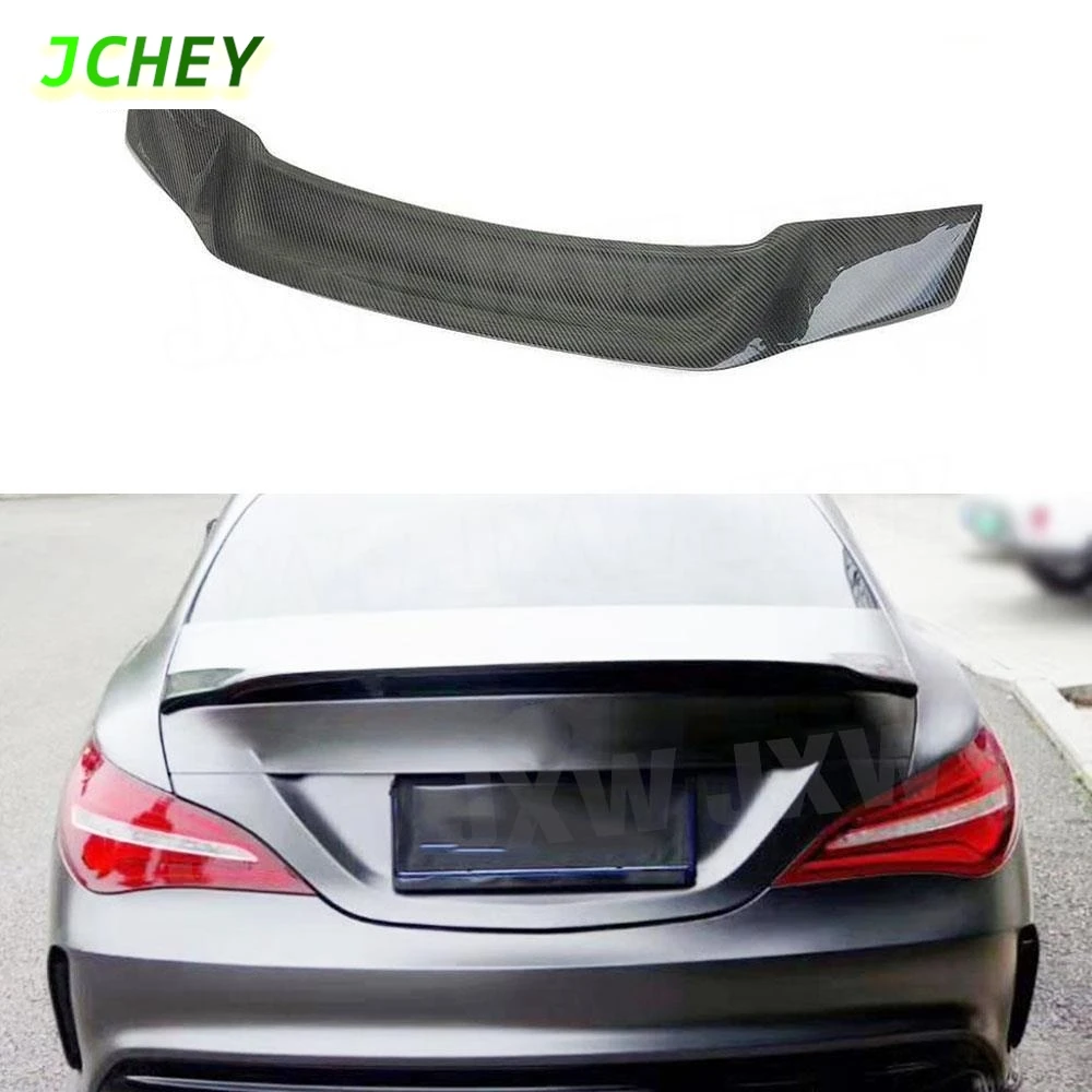

Задний спойлер JCHEY из углеродного волокна, крылья багажника, спойлер, крылья для Benz CLA Class CLA45 W117 C117 CLA 200 250 260 Sedan 2013-2018 FRP