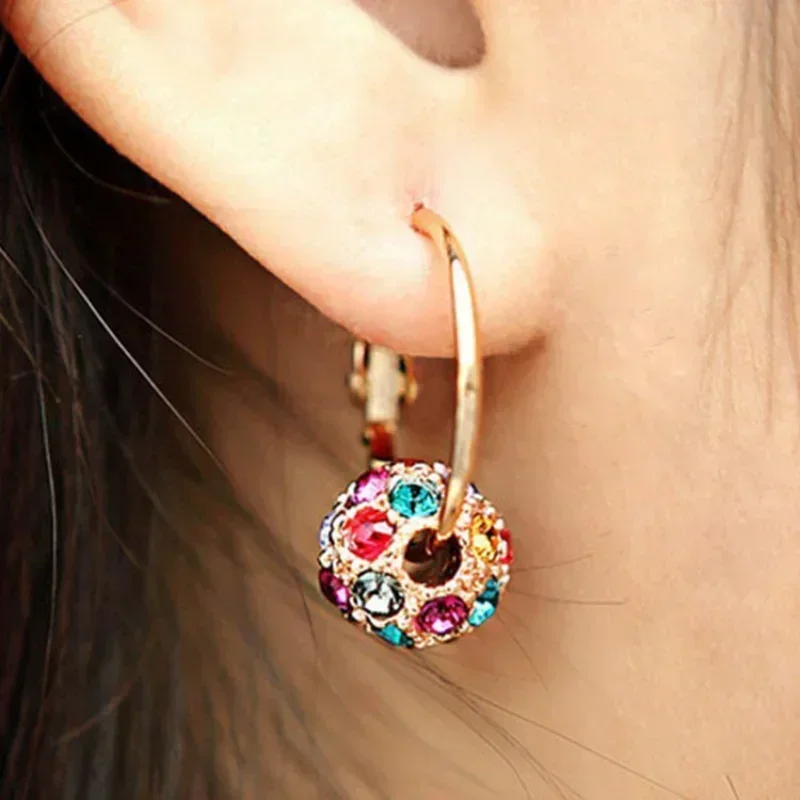1 Pair Magnetic Earrings Lose Weight Body Relaxation Massage Ear Ornament Studs Patch Health Jewelry for Girls Women Best Gifts image 2