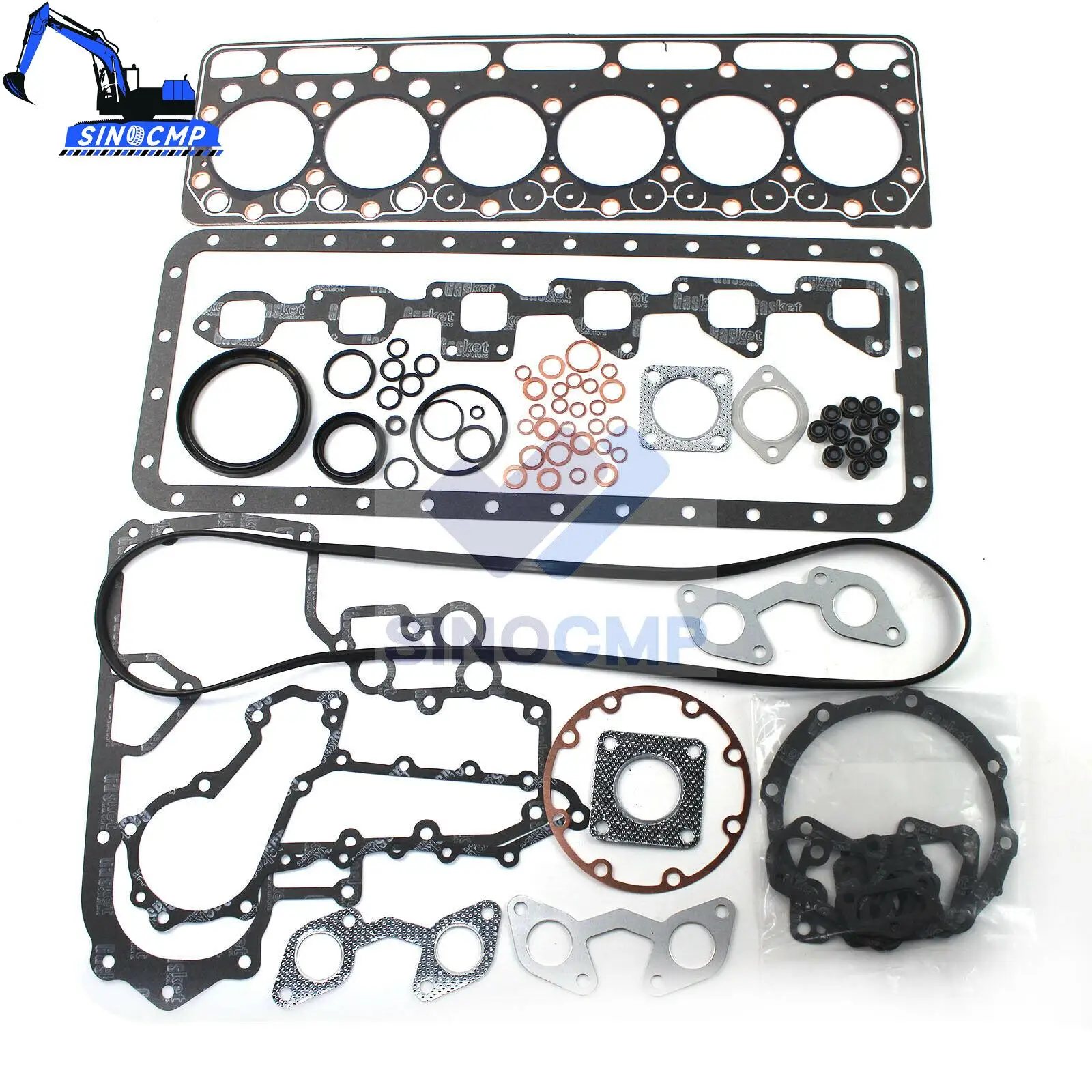 For Kubota Tractor M4950DT S2800 Engine Overhaul Gasket Kit High Quality Excavator Part