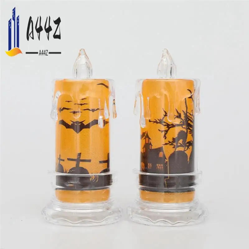 

A44Z-12PCS Хэллоуин Свечи Хэллоуин Беспламенные Свечи Свет Декоративные Светодиодные Свечи Лампа