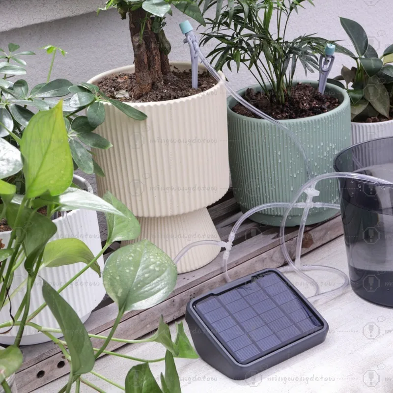 Solar Powered Automatic Watering Device Intelligent Timer Drip Irrigation System Self Watering Equipment for Potted Plants view 3