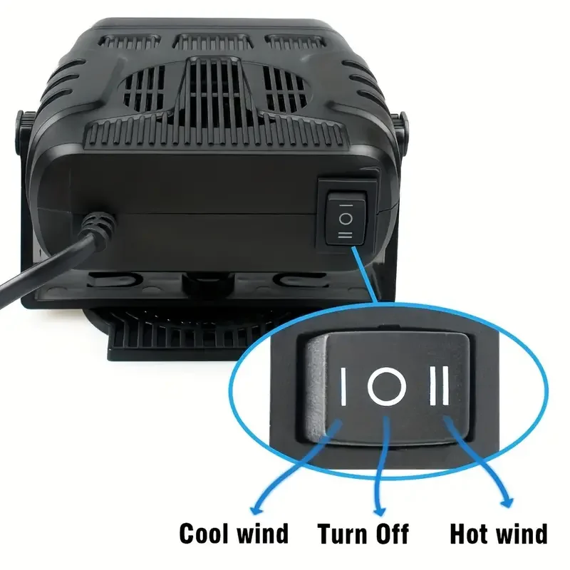 Car Heater Heating Fan Portable Defroster Demister Heater For Trucks 12v Car Mounted Warm Air Locomotive Defrosting Defogging