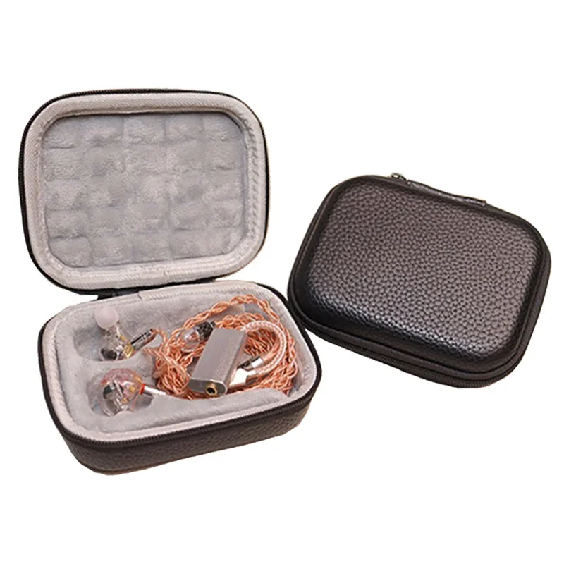 Bolsa para auriculares, bolsa para auriculares, bolsa para almacenamiento de auriculares, bolsa de cuero para auriculares, funda para auriculares, bolsa de cuero para auriculares