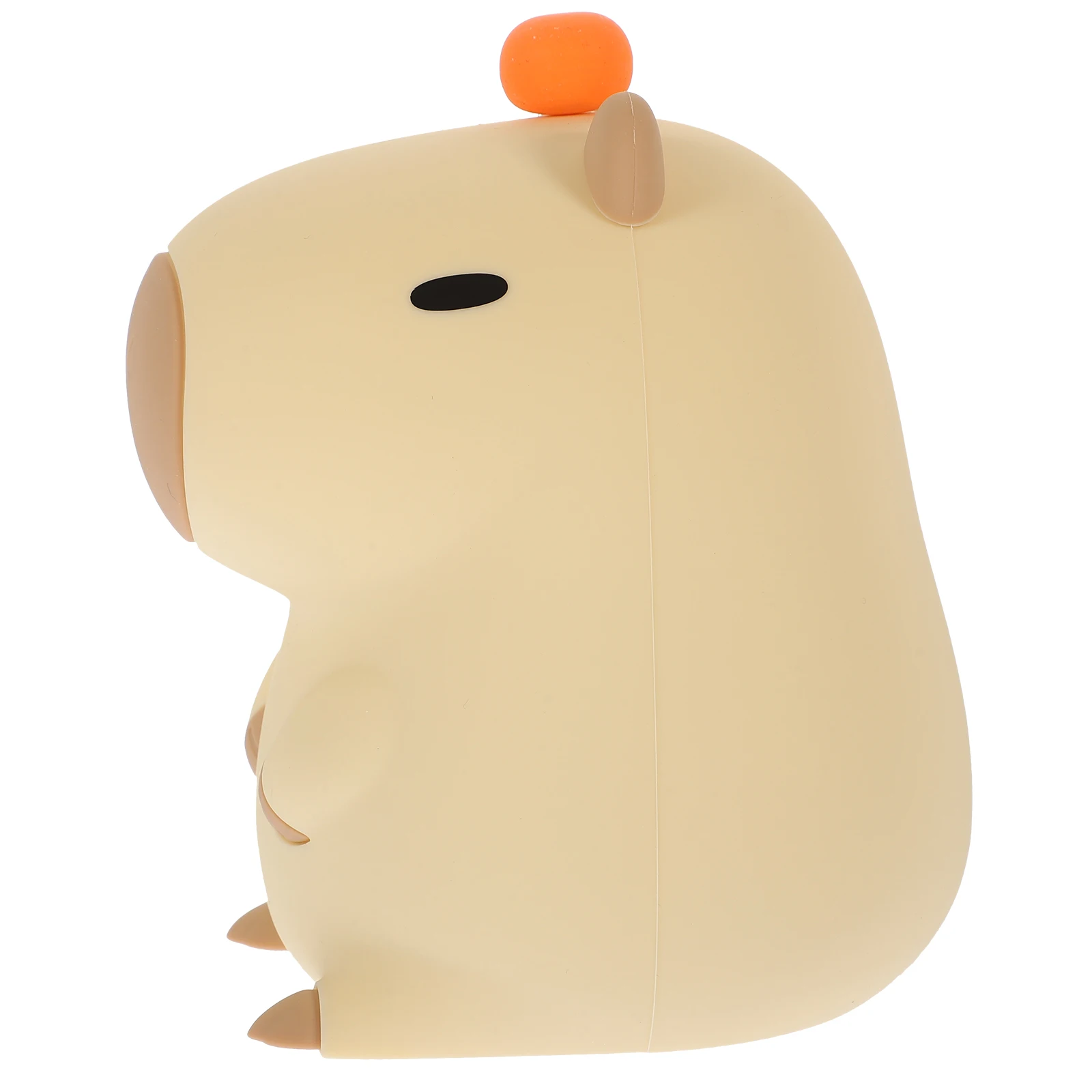 مصباح ليلي صغير من السيليكون الكرتوني لغرفة النوم، ضوء ليلي لطيف على شكل حيوان قابل لإعادة الشحن، تحكم باللمس في الضوء الدافئ #1