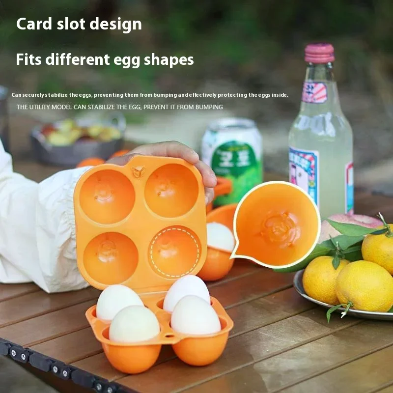 Outdoor Shockproof Egg Box Storage Box, Portable Camping Shatterproof Egg Tray, Home Plastic Protection Box, Travel Shatterproof