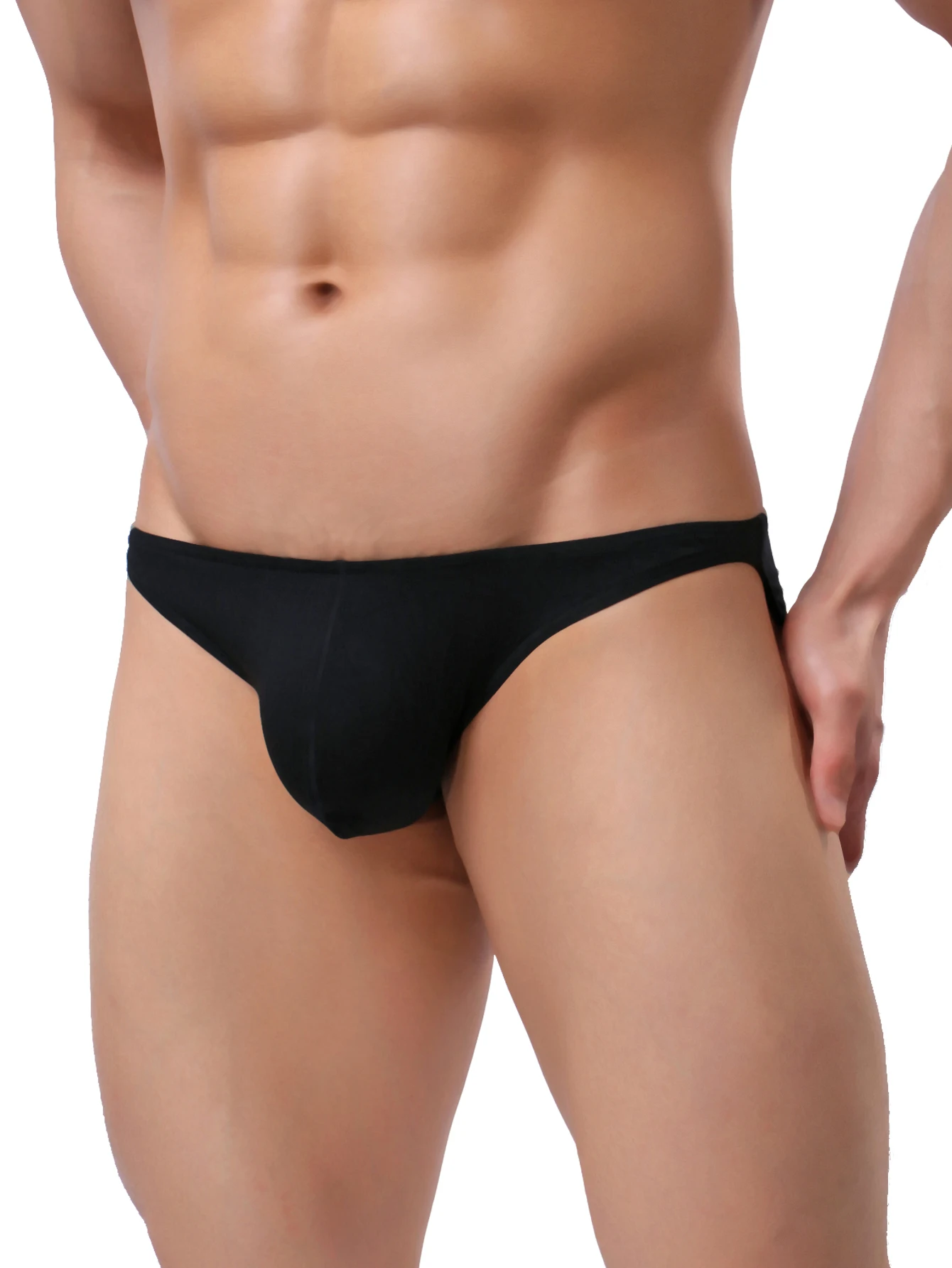 Men's Modal U Convex Triangle Underwear Fashion Breathable Shorts Breathable Sweat-Absorbent Soft Plaid Close-Fitting