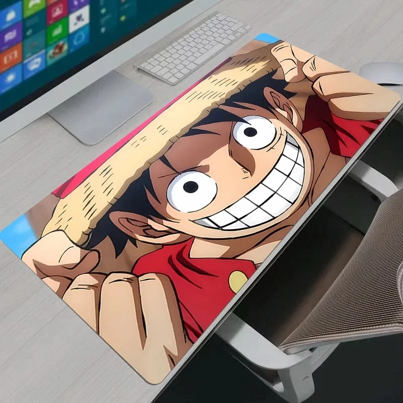 Mauspad, Notebook, One Piece, Ruffy Gaming, große Tastatur, rutschfestes Gummi, Computerteppich, Schreibtischunterlage, PC-Gamer-Mauspad, Jugendgeschenke
