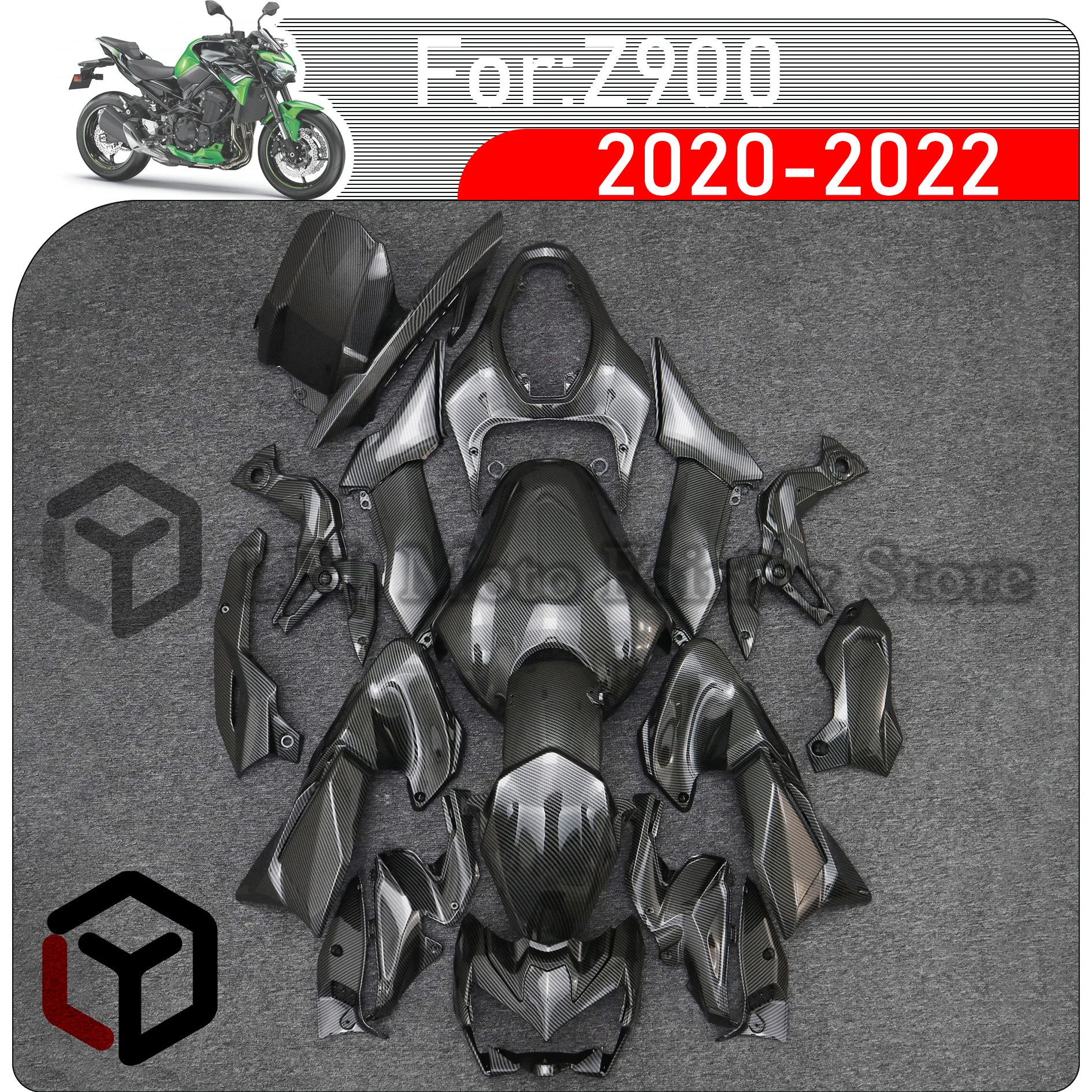 

Motorcycle Fairings Kit Fit For KAWASAKI Z 900 Z900 2020 2021 2022 Bodywork Set High Quality ABS Injection Full Fairing