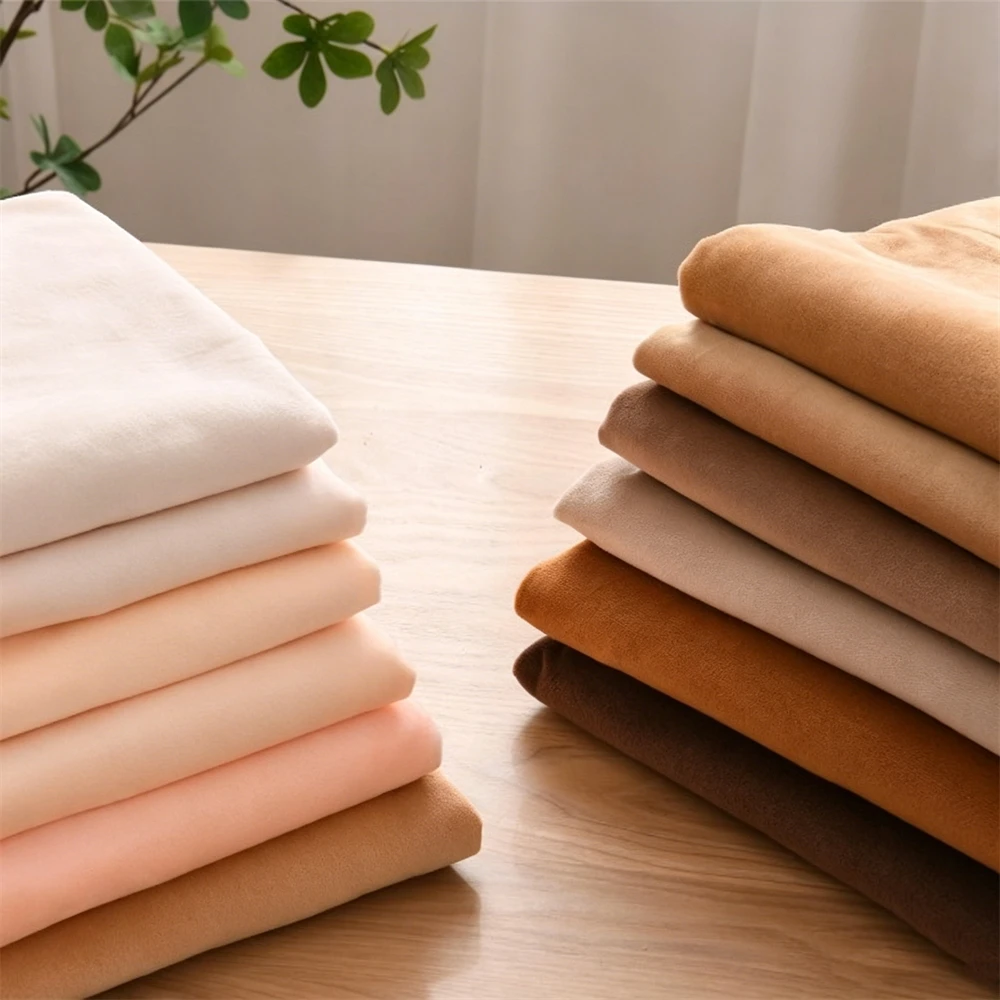 

1mm Doll Skin Minky Fabric Skin Color Fabric Crystal Super Soft Short Plush Fabric DIY Handmade Cloth