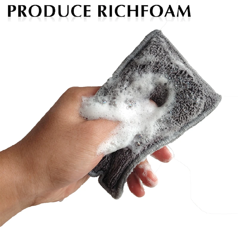Picture 5: Car Interior Scrubbing Sponges Microfiber Car Wash Sponges Auto Detailing Scrub Pads Interior Cleaning Sponges for Car Leather