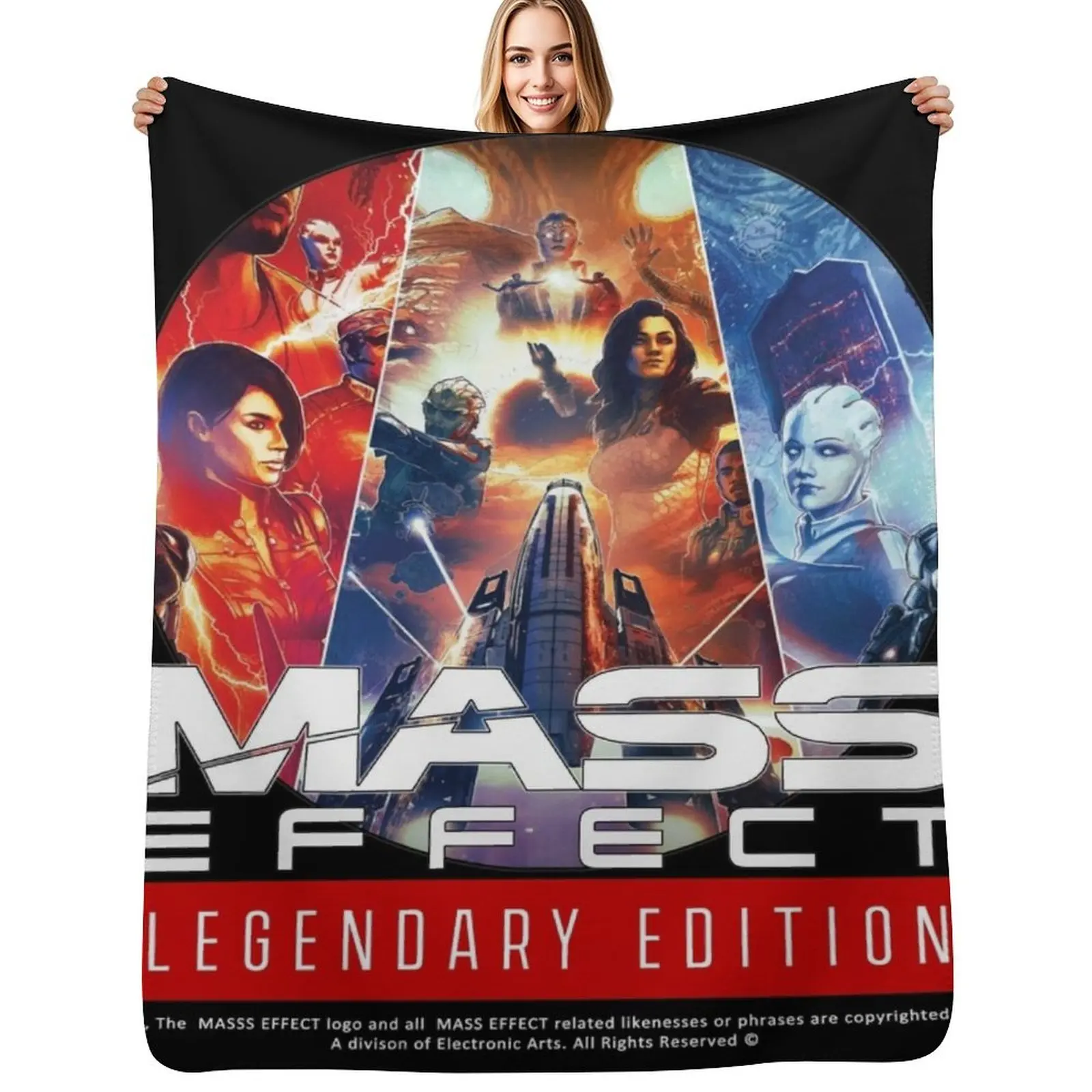 

Mass Effect: Legendary Edition (Trilogy) - Alternate Throw Blanket Baby Sofa Nap decorative Blankets