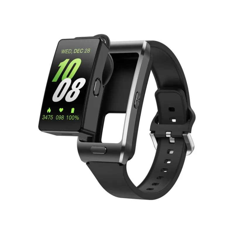 FULL-Smart Watch Bluetooth Enabled, Sports Tracker With Heart Rate Monitoring, Earphone For Call Functionality