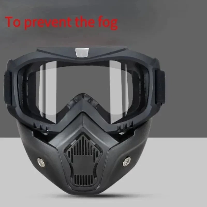 Bril Full Face Hd Transparant Mistbestendig Zandbestendig Elektrisch Lassen Beschermende Bril Veelzijdig Adem-Proof Winddicht Masker