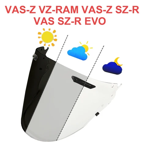 Фотохромный Визор Для Мотошлемов VAS-Z, VZ-RAM, SZ-R, VAS SZ-R EVO: Сменная Линза С Оптическим Покрытием, Мотоаксессуар