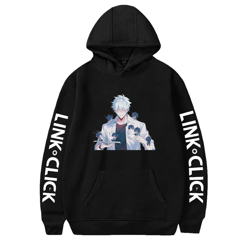 

Link Click Anime Hoodie Unisex Long Sleeve Woman Man Sweatshirts Free Shipping Harajuku Streetwear Casual Style Clothes