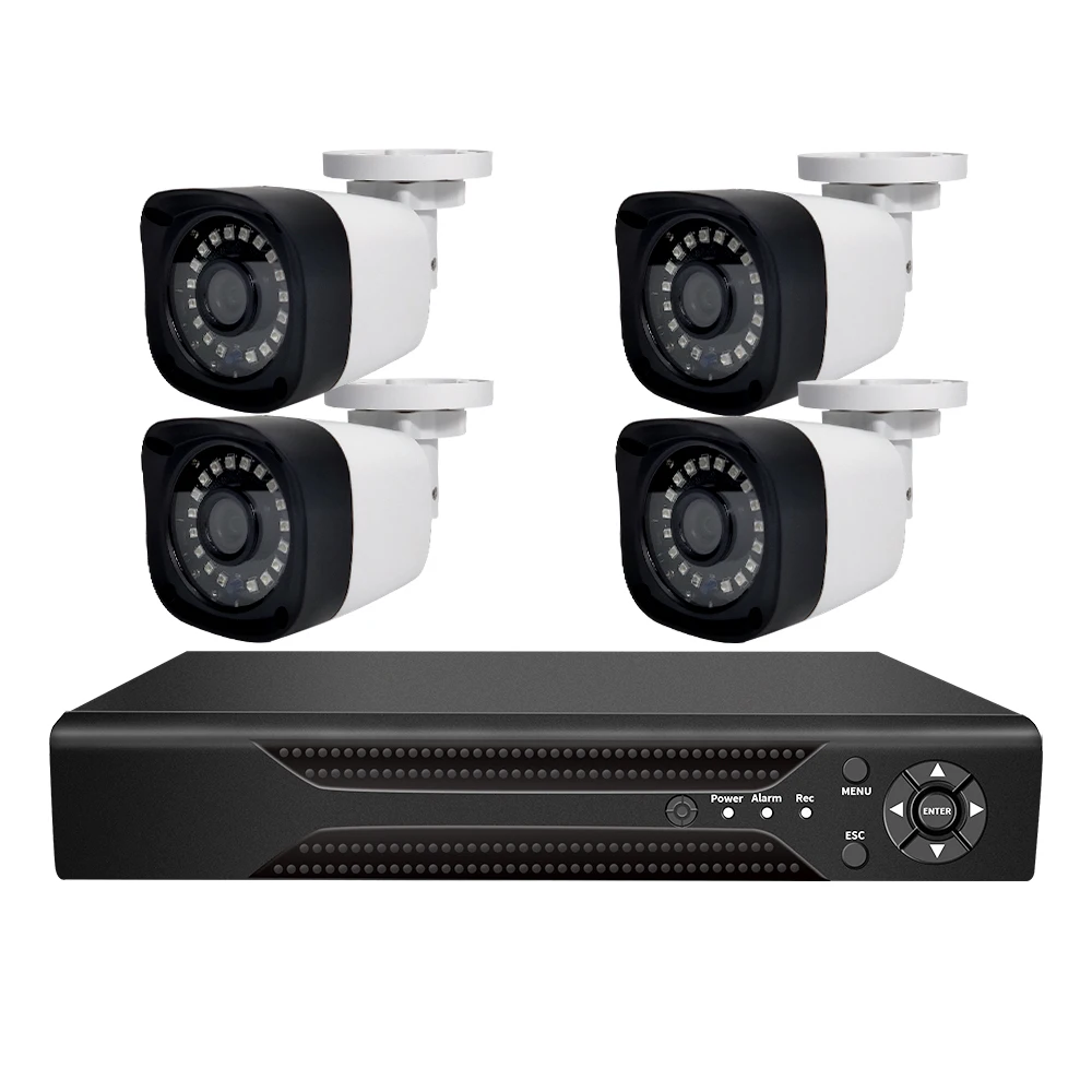 WESECUU XVR system ahd kit dvr 4 channel cctv indoor outdoor security camera kit outdoor security camera analog camera